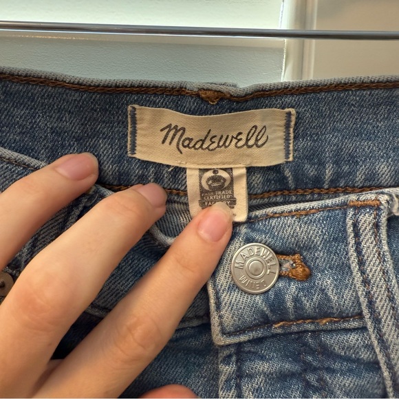 Madewell The Perfect Vintage Straight Crop High Rise Medium Wash Jeans - Picture 2 of 6